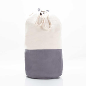 Gray Laundry Duffel Bag