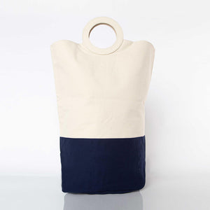 Navy Laundry Hamper