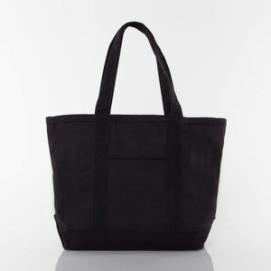 Solid Black Medium Classic Tote