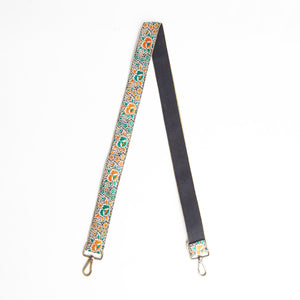 Orange & Green Detachable Crossbody Strap