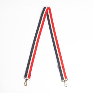 Navy & Red Detachable Crossbody Strap