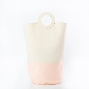 Powder Pink Laundry Hamper