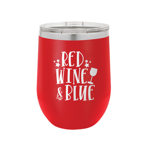 Red, Wine And Blue Red 12 oz. Insulated Tumbler