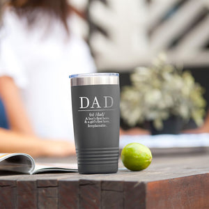Definition Of Dad Grey 20 oz. Insulated Tumbler