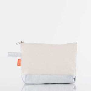 Metallics Makeup Bag Silver