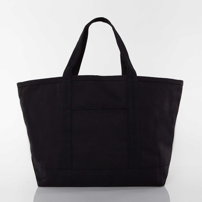 Solid Black Large Classic Tote