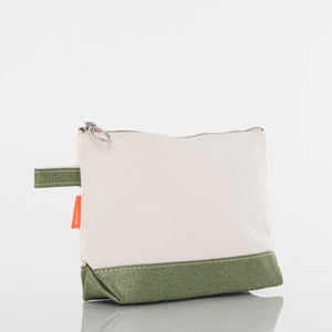 Metallics Makeup Bag Green