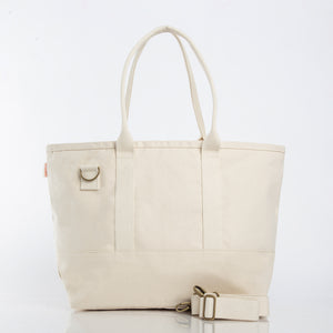 Colorblock Utility Tote Natural