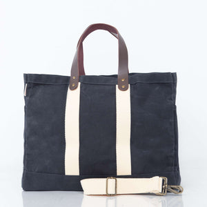Waxed Commuter Tote Slate