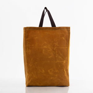 Waxed Canvas Market Tote Yellow