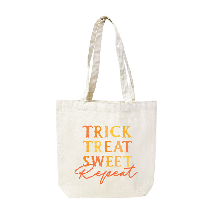 Trick, Treat, Sweet, Repeat Canvas Tote