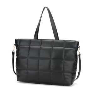 Black Parker Puffy Tote