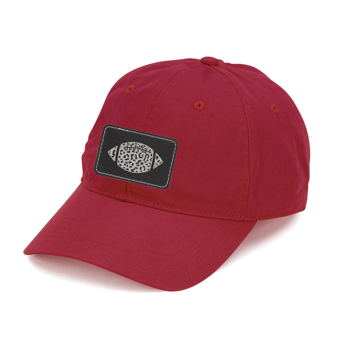 Leopard Football Patch Garnet Cap