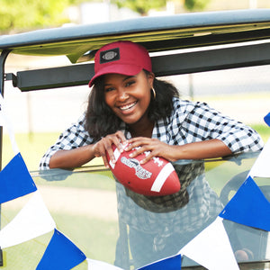 Leopard Football Patch Garnet Cap