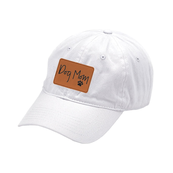 Dog Mom Patch White Cap