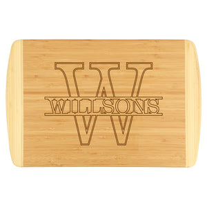 Name Two-Tone Cutting Board 