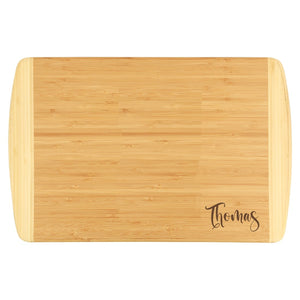 Script Two-Tone Cutting Board 