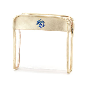 Gold Jet Setter Toiletry Bag