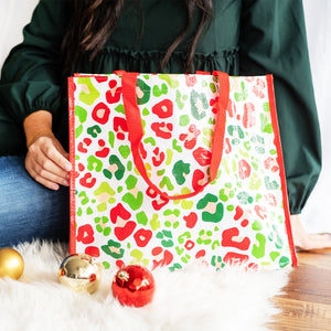 Festive Leopard Gift Bag