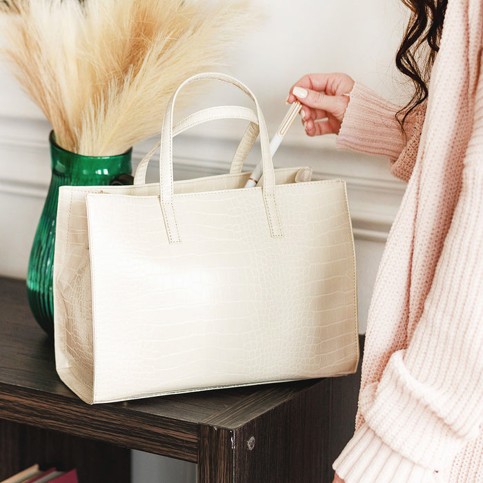 IFFANY Elegant Square Bag for Women，Crocodile Embossed Shoulder Bags  Crossbody Coin Purse White Bag: Handbags: Amazon.com
