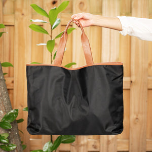 Black Nylon Ally Tote