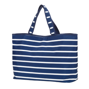 Navy Stripe Ally Tote