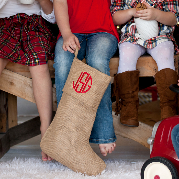 Burlap Stocking