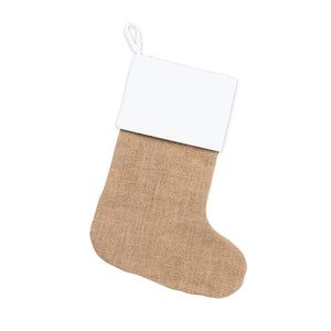 Burlap Velvet Stocking 