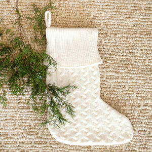 Creme Knit Stocking 