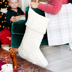 Creme Knit Stocking 