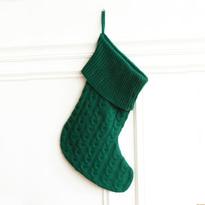 Hunter Green Knit Stocking 