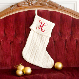 Creme Knit Stocking 