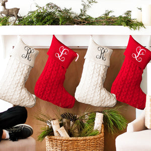 Creme Knit Stocking 