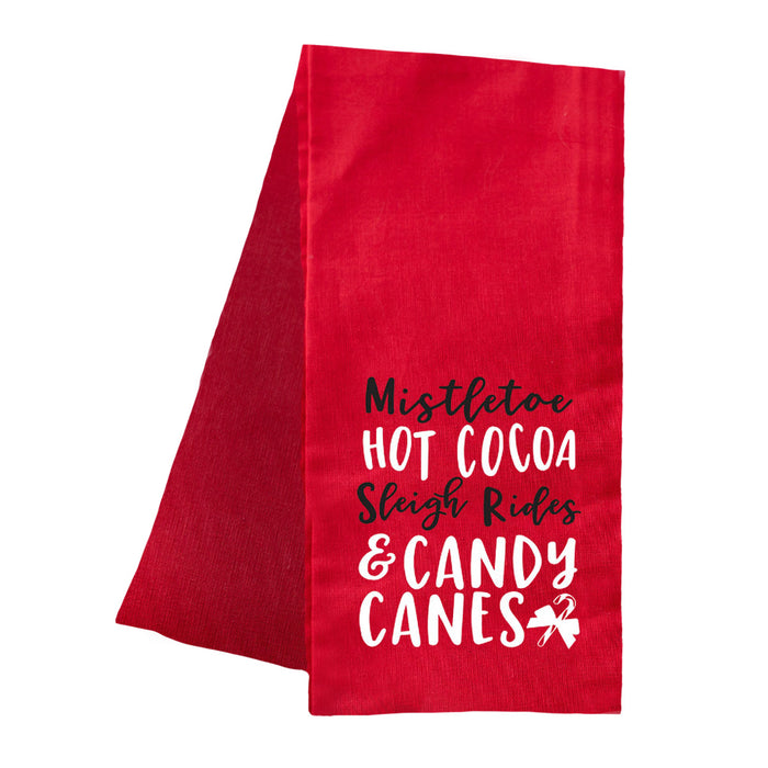 Candy Canes Hand Towel