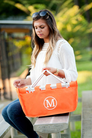 Orange Market Tote 