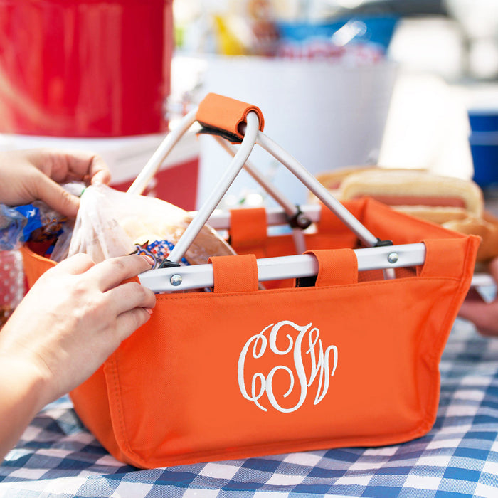 Mini Orange Market Tote