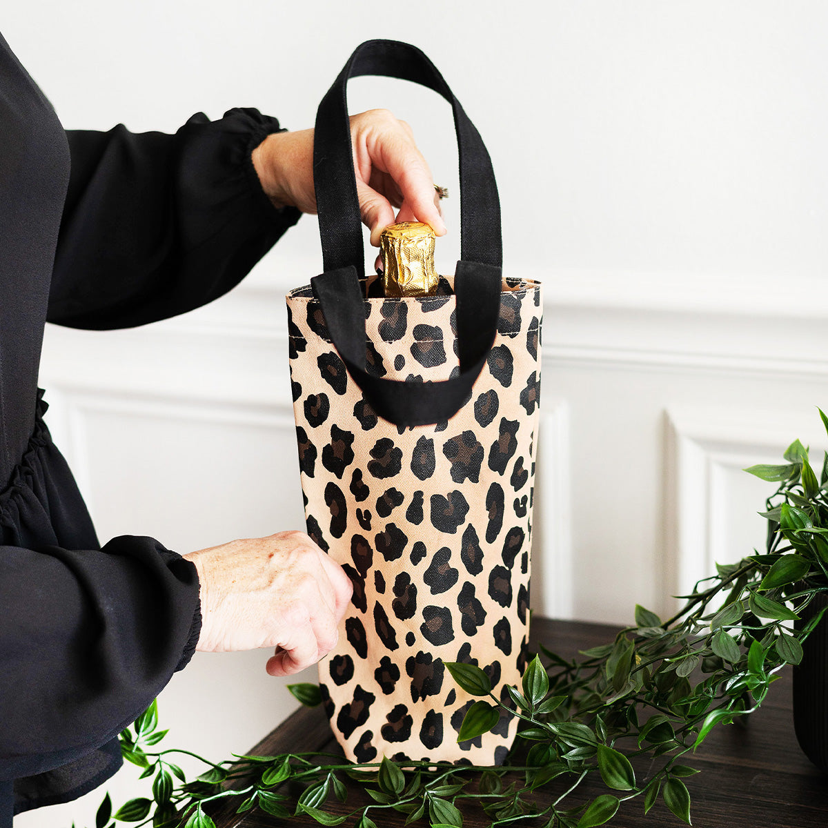 Red best sale leopard bag