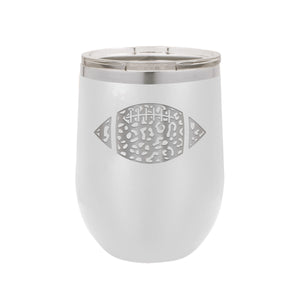 Leopard Football White 12 oz. Insulated Tumbler