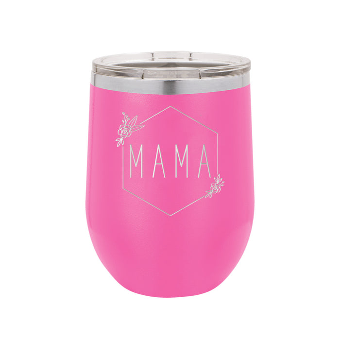 Floral Mama Pink 12 oz. Insulated Tumbler