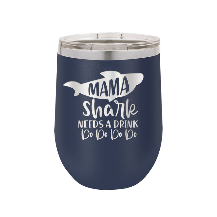 Mama Shark Navy 12 oz. Insulated Tumbler