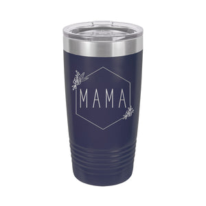 Floral Mama Navy 20 oz. Insulated Tumbler