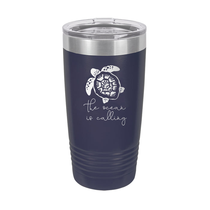 The Ocean Is Calling Navy 20 oz. Insulated Tumbler