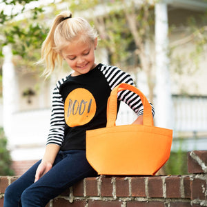 Orange Felt Bucket